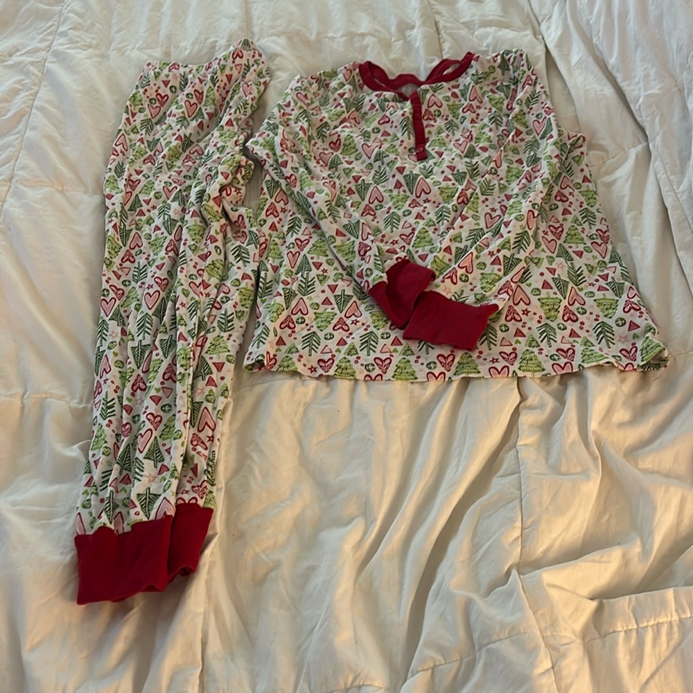 American girl doll Christmas pajama set size 16